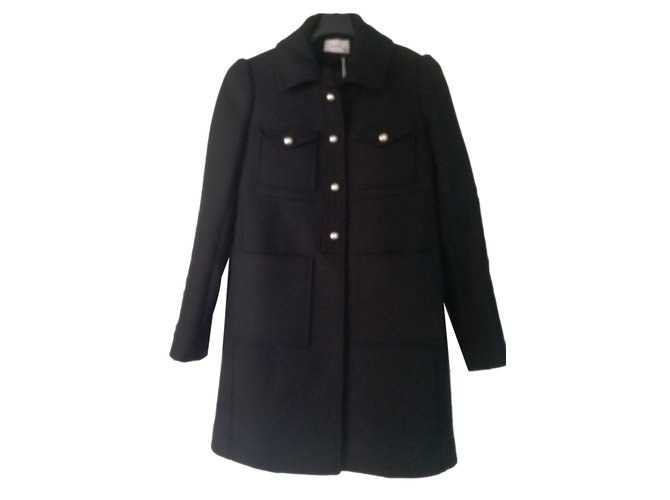 Bash Coats, Outerwear Black Wool  ref.83236