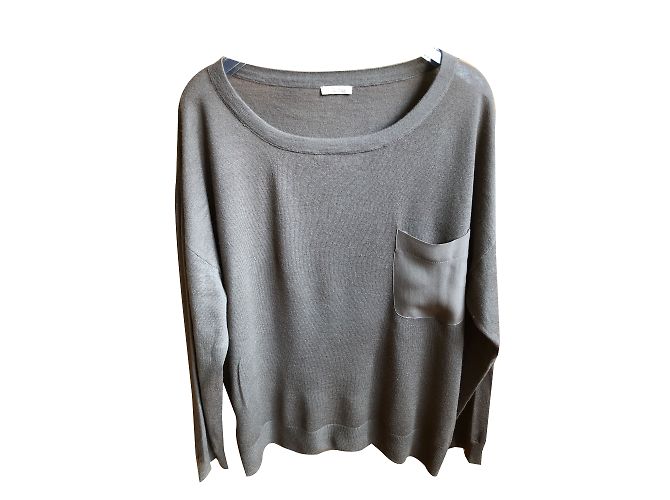 American Vintage Woll und Seidenpullover Taupe