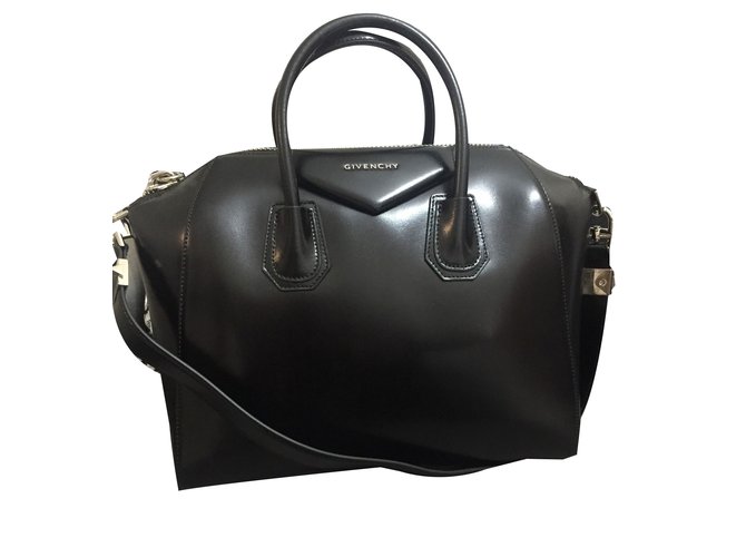 Givenchy Antigona Negro Cuero  ref.83344