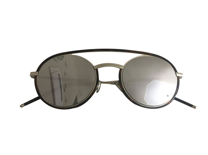 Christian Dior Sonnenbrille Silber Metall  ref.83345