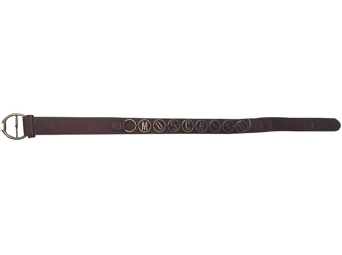 Cinturón Moschino de cuero
