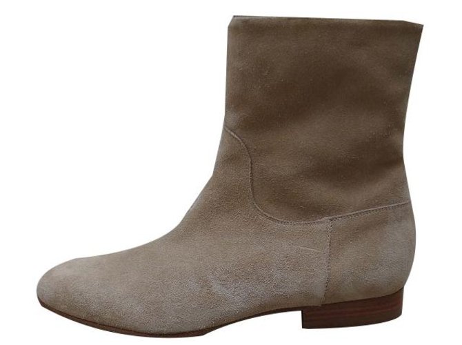 Etro Ankle boots Beige Leather  ref.83389