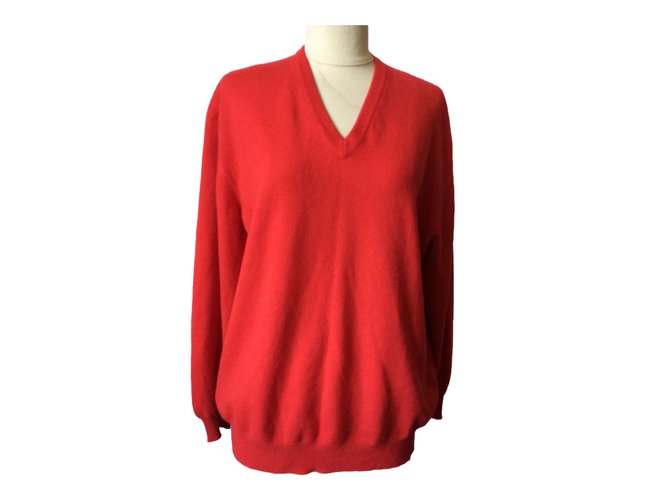 Autre Marque Pullover Rot Wolle  ref.83412