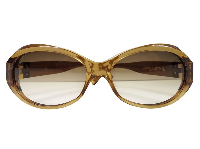 Louis Vuitton Gafas de sol Marrón claro Acetato  ref.83420