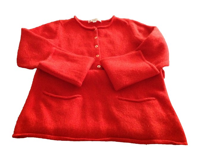 Bonpoint Pullover Rot Wolle  ref.83455