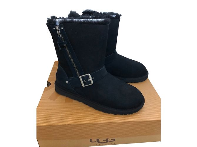 Ugg Blaise Stiefeletten Nubuk Schwarz 40