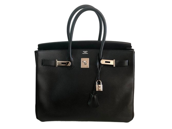 Hermès Birkin 35 Black Leather  ref.83527