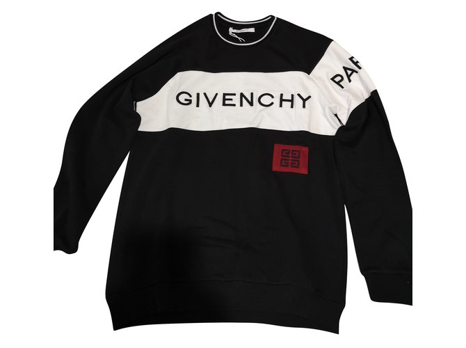 Pullover Givenchy 4G Schwarz Baumwolle  ref.83572