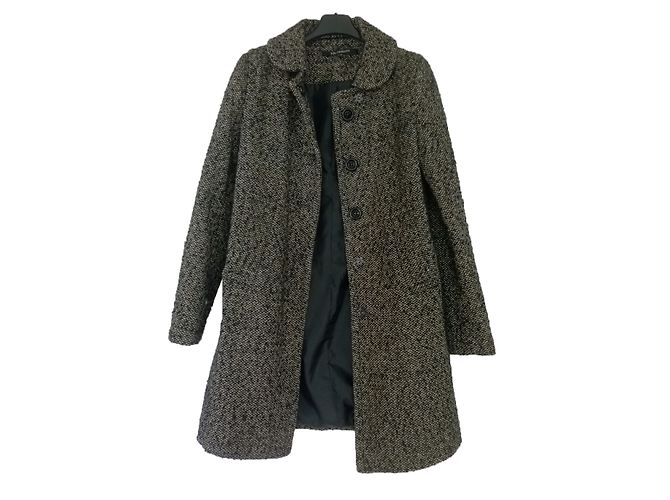 La Fée Maraboutée Black Wool Coat