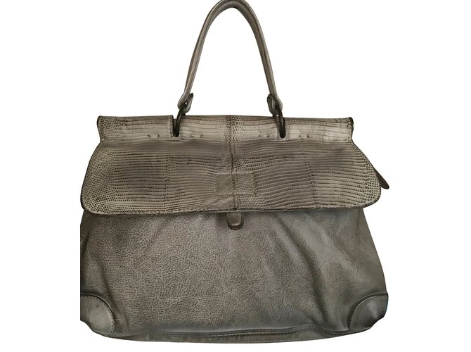 Autre Marque Handbags Grey Exotic leather  ref.83635