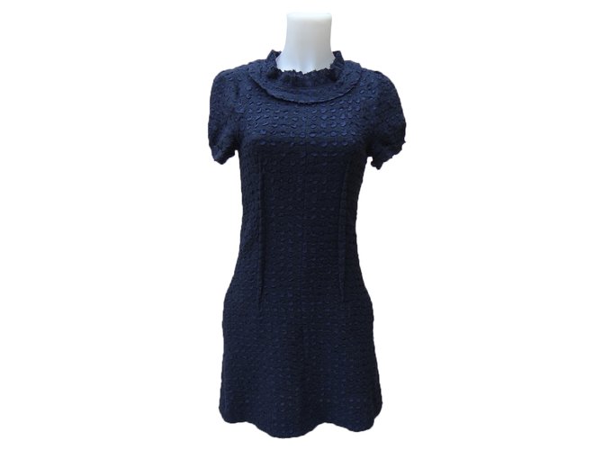 Nina Ricci Dresses Blue Silk Wool  ref.83667