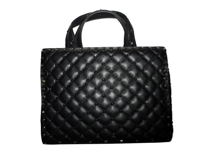 Valentino Handbags Black Leather  ref.83682