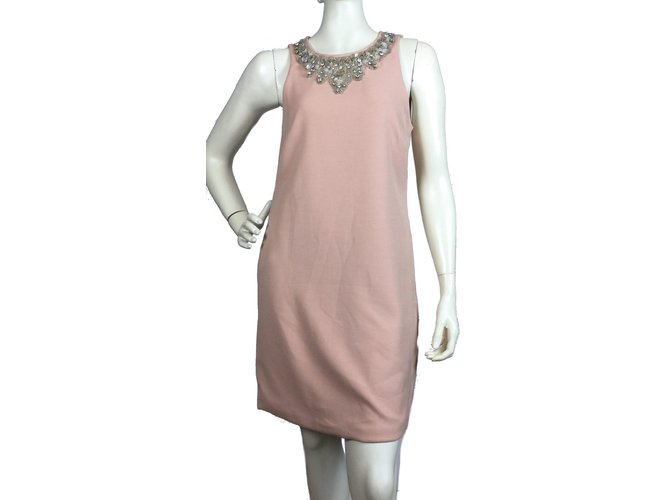 Ermanno Scervino Kleid Pink Polyester Viskose Elasthan  ref.83692