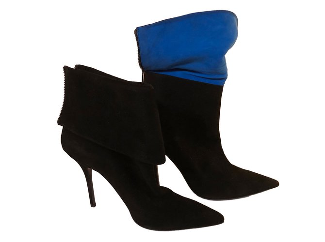 Dior Ankle boots Black Suede  ref.83722