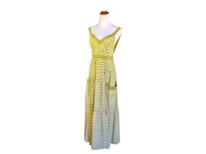 Marc by Marc Jacobs Dresses Yellow Silk  ref.83746