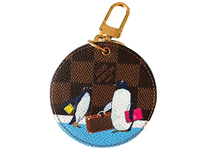 Louis Vuitton 2017 Christmas Penguin Damier Ebene Long Wallet