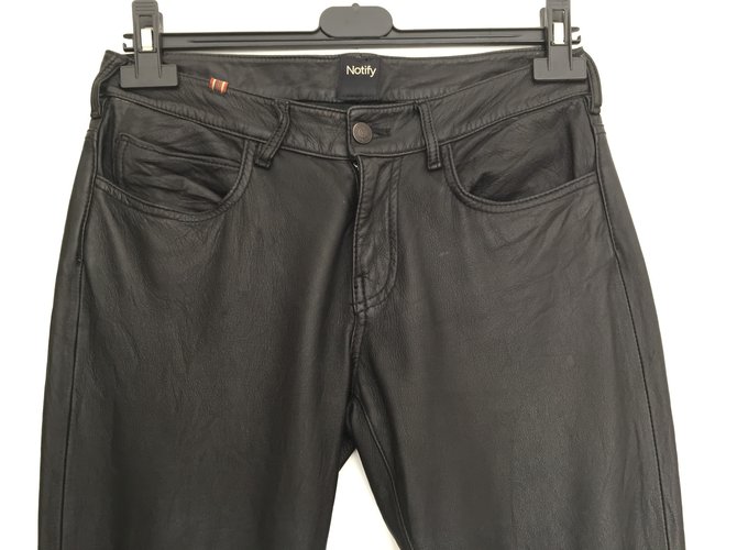 Notify Pants, leggings Black Leather  ref.83776