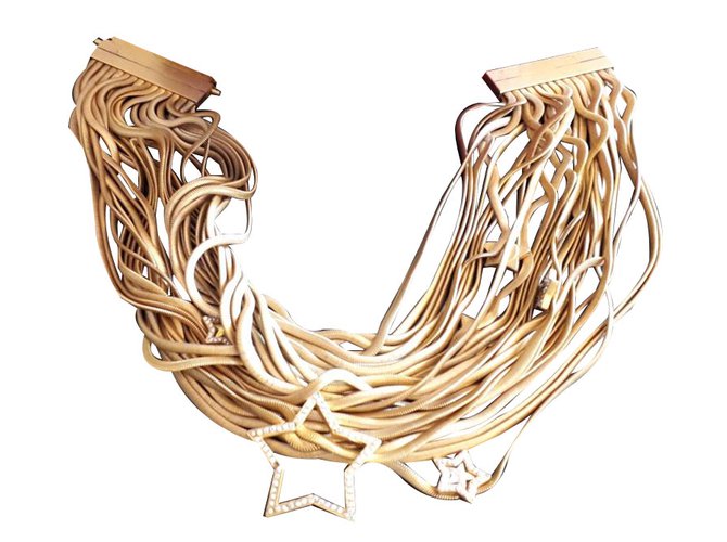 Salvatore Ferragamo Necklaces Golden Metal  ref.83825