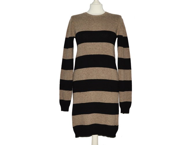 Stella Mc Cartney Dresses Brown Black Cashmere Wool  ref.83833