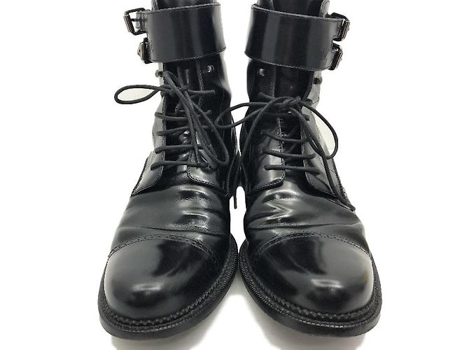 Louis Vuitton Black leather Boots EU41.5