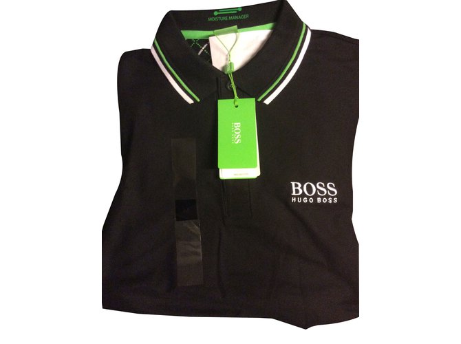 Hugo Boss Polos Black Cotton  ref.83867