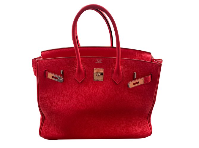 Birkin Hermès Handbag Pink Leather  ref.83893
