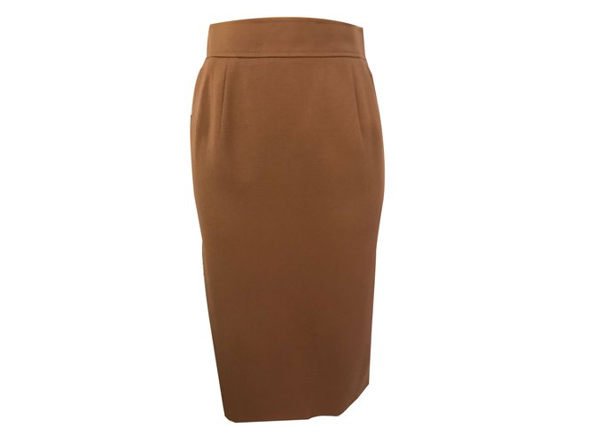 Chloé Skirts Caramel Wool  ref.83911