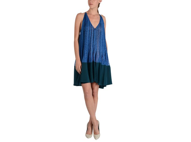 Fendi Dress Blue Silk  ref.83914