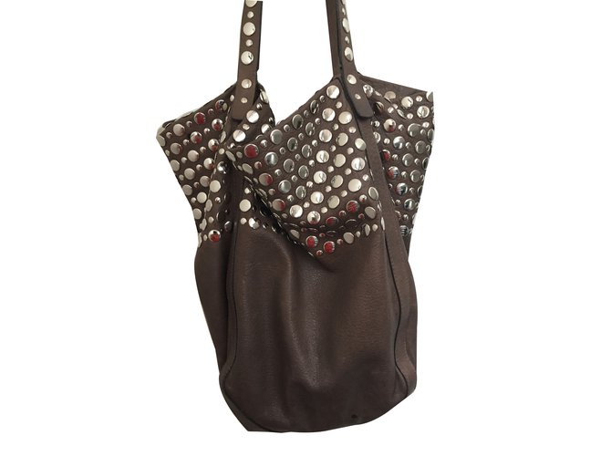 Sonia Rykiel Handbags Taupe Leather  ref.83983