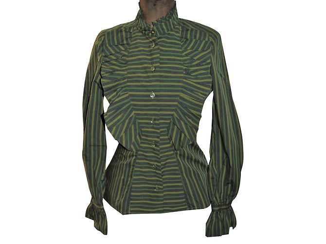 Blusa Kenzo de algodón verde oliva