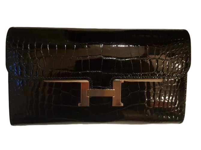 Hermès Constance Alligator Black Exotic leather  ref.84018