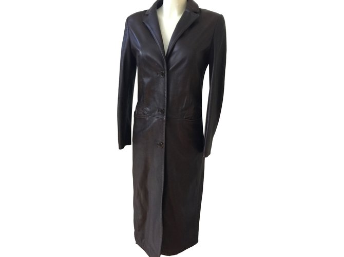 Autre Marque Senza Coat Black Leather  ref.84023