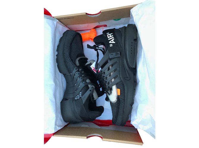 Off White sneakers Black Cloth  ref.84077