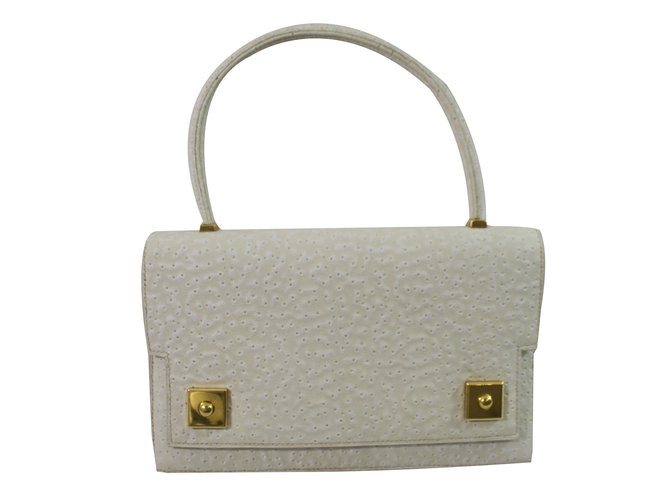 Hermès Handbags Eggshell Exotic leather  ref.84078