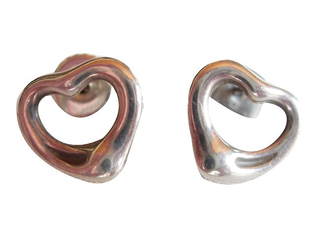 Orecchini Tiffany & Co Elsa Peretti Open Heart in argento
