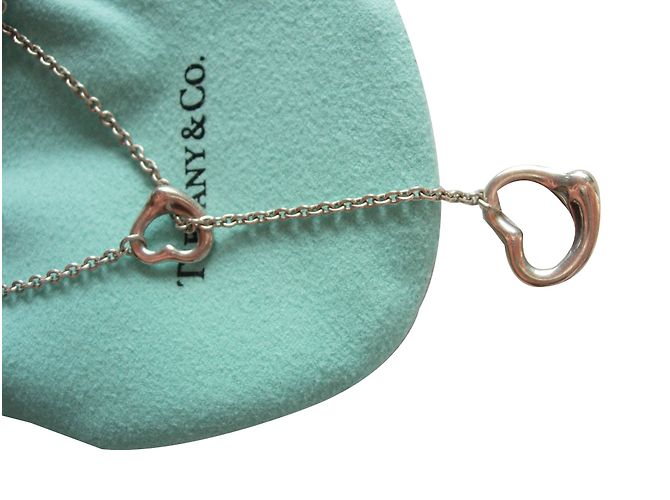 Collar Lasso Open Heart Elsa Peretti Tiffany & Co Plata