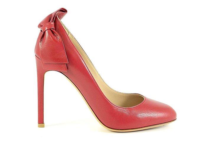 Zapatos de valentino Roja Cuero  ref.84103