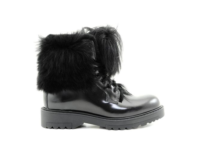 Prada boots new Black Leather  ref.84107