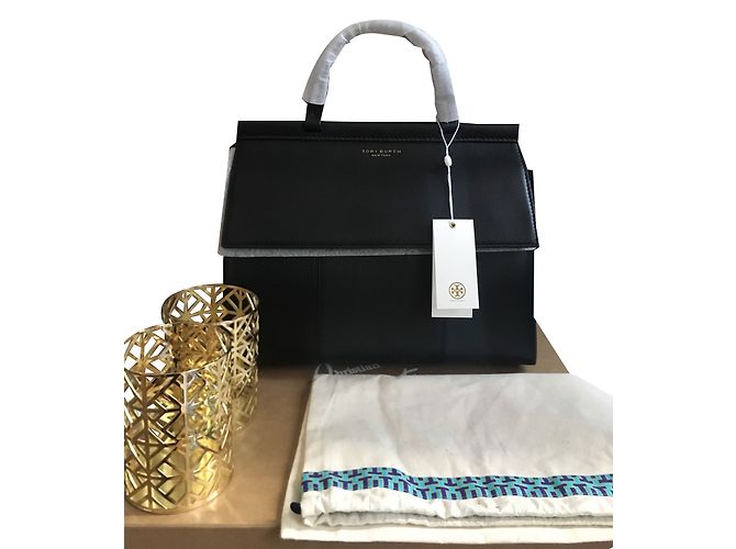 Sac à main Tory Burch en cuir noir