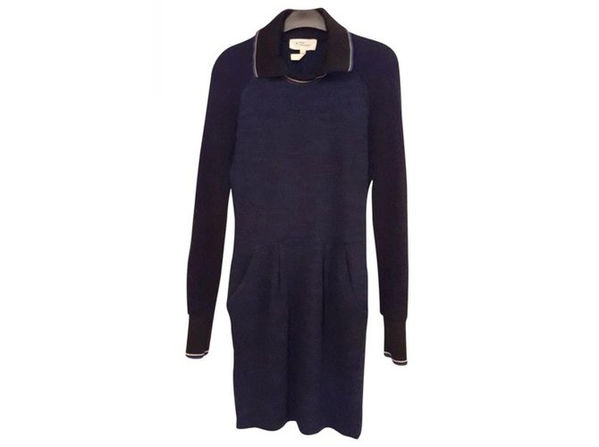 Isabel Marant Etoile Dresses Navy blue Cotton  ref.84164