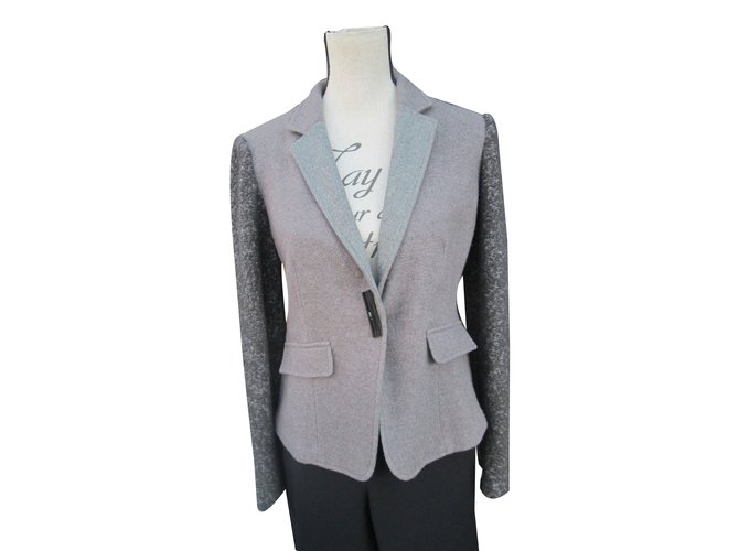 Fabiana Filippi Jackets Grey Silk Cashmere Wool  ref.84174