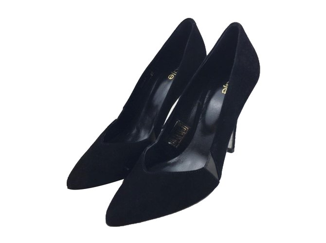 Maje Heels Black Suede  ref.84183