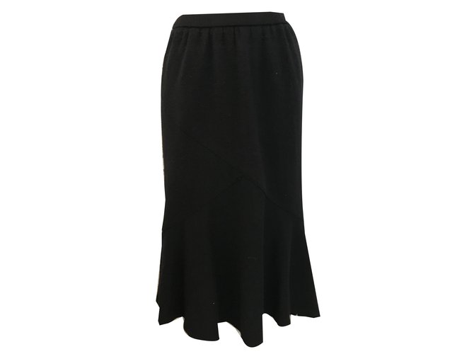 Christian Dior Skirts Black Wool  ref.84209