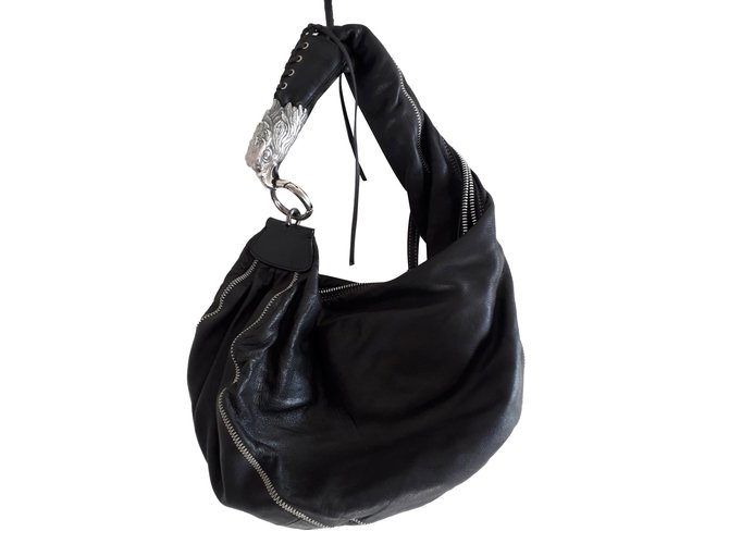 Autre Marque Handbag Black Leather  ref.84272