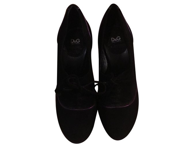 Dolce & Gabbana Zapatillas Negro Gamuza  ref.84307