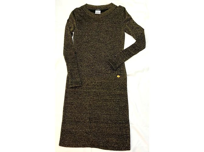 Chanel Kleid Golden Wolle