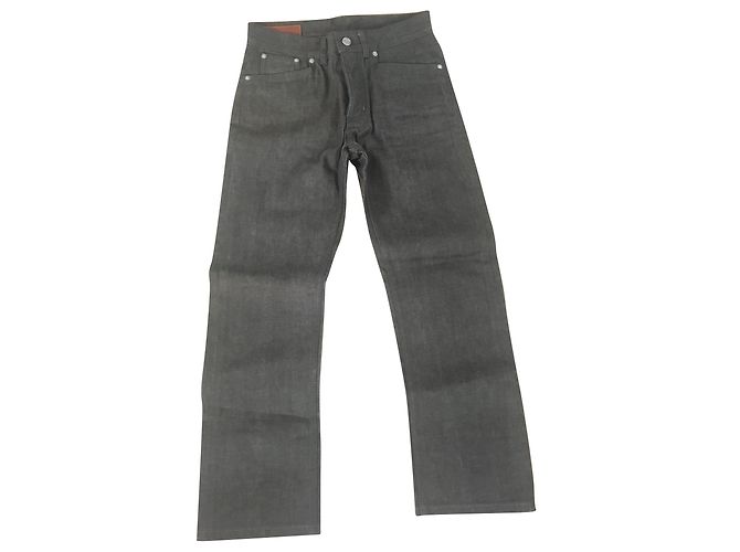 Hermès Männerjeans Grau Baumwolle