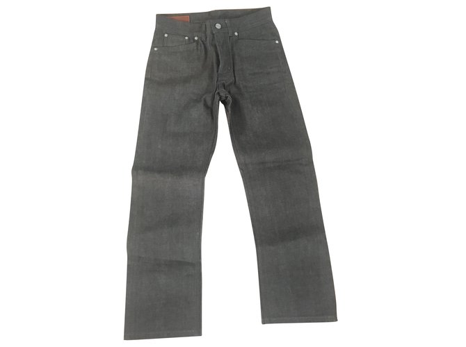 Hermès Calça jeans masculina Cinza Algodão  ref.84339