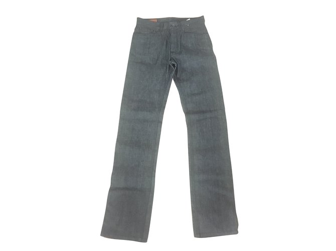 Hermès Jeans da uomo Blu scuro Cotone  ref.84341