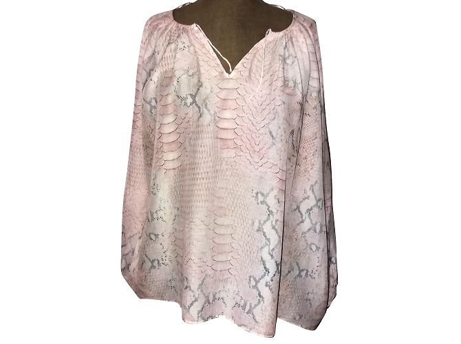 Camicia Gerard Darel Rosa con Stampa Coccodrillo